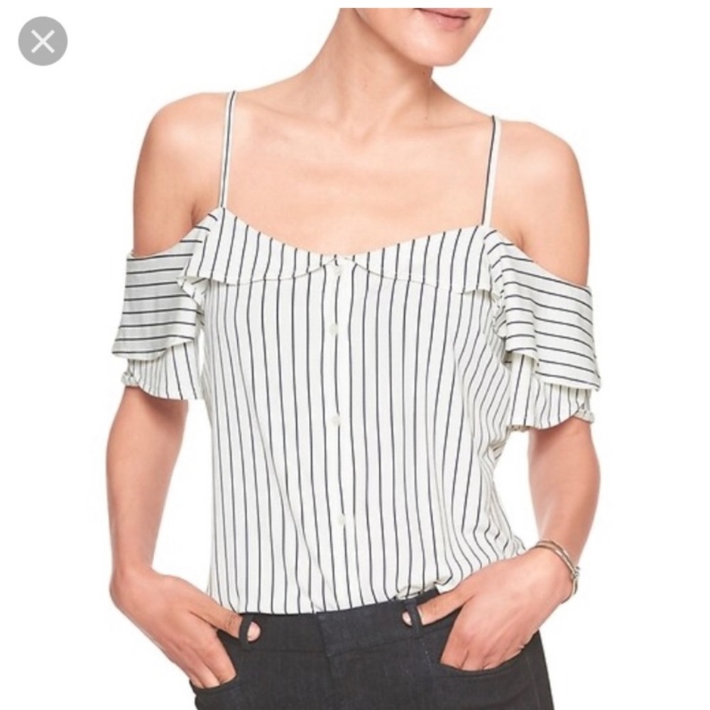 Banana Republic cold shoulder shirt
